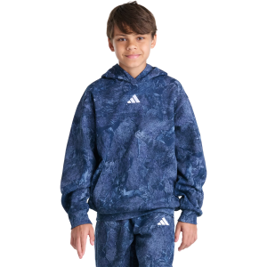 adidas Boys' Rock Camo Pullover Hoodie, Large, Preloved Ink
