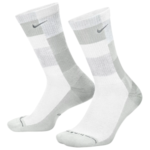 Nike Elevated Everyday Crew Socks, Men's, Large, White/Photon Dust/Smoke Grey