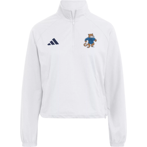 adidas Women's Penn State Nittany Lions Woven 1/4 Zip Pullover, Small, White
