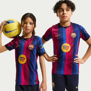 Nike Youth FC Barcelona 2026 Home Replica Jersey, Small, Blue