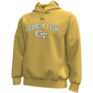 Under Armour Men's Georgia Tech Yellow Jackets Gold Rush Pullover Hoodie, Small