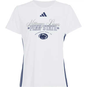 adidas Women's Penn State Nittany Lions White Sideline T-Shirt, Small