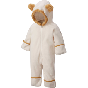 Columbia Infant Tiny Bear II Bunting Fleece Onesie, Boys', 0-3M, Chalk