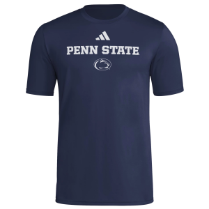adidas Men's Penn State Nittany Lions Navy Pregame T-Shirt, Small, Blue
