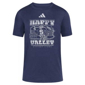 adidas Women's Penn State Nittany Lions Happy Valley Navy T-Shirt, Small, Blue