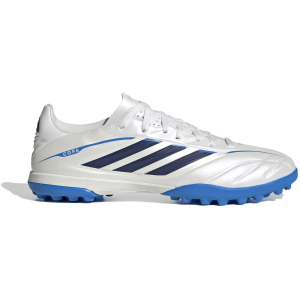 adidas Copa Pure IV Club Turf Soccer Cleats, M11.5/W12.5, White/Navy