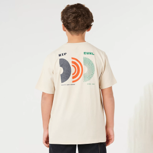 Rip Curl Boys' Artist of the Search Rising Tee, Size 8, Vintage White