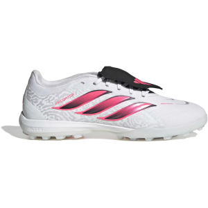 adidas Predator Pro FT Turf Soccer Cleats, M9/W10, White/Pink