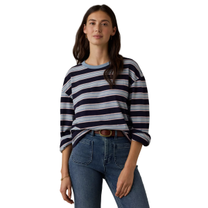 Faherty Faherty Women's Sunwashed Long Sleeve Retro T-shirt, XL, Moonlit Tidal Stripe - $88.00 at DICK'S Sporting Goods