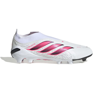 adidas Predator League Laceless Kids' FG Soccer Cleats, Size 1, White/Pink
