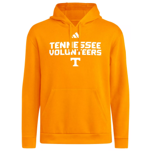 adidas Men's Tennessee Volunteers Orange Wordmark Hoodmark, Small