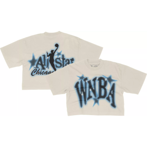 Playa Society PLAYA SOCIETY Women's WNBA All-Star Game 2026 Off White Cropped T-Shirt, Large - $20.00 at DICK'S Sporting Goods