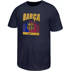 Nike Youth FC Barcelona 2026 Home Core Navy T-Shirt, Large, Blue