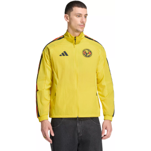 adidas Adult Club America 2026 Home Anthem Jacket, Men's, Small, Yellow