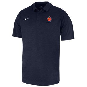 Nike Men's Syracuse Orange Navy Heathered Sideline Polo, Small, Blue