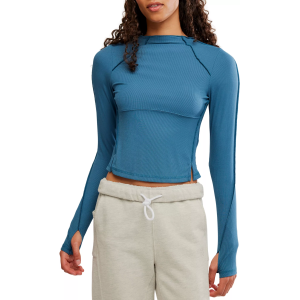 FP Movement Women's Love Club Long Sleeve, Large, Riptide