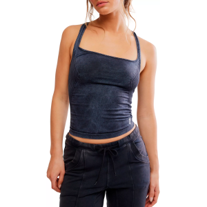 FP Movement Women's Good Karma Long Tank, Medium/Large, Washed Black