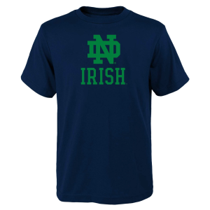 NCAA Youth Notre Dame Fighting Irish Navy Primary Logo T-Shirt, Medium, Blue