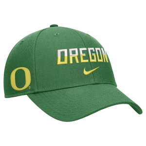 Nike Adult Oregon Ducks Green Rise Game Day Structured Adjustable Hat, Men's, Medium/Large