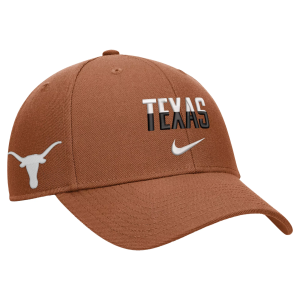 Nike Adult Texas Longhorns Orange Rise Game Day Structured Adjustable Hat, Men's, Medium/Large