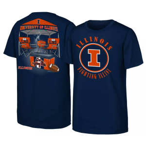 NCAA Youth Illinois Fighting Illini Black Tailgater T-Shirt, Small