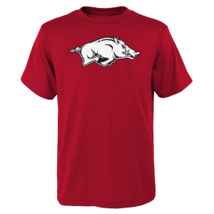 NCAA Youth Arkansas Razorbacks Red Primary Logo T-Shirt, Small