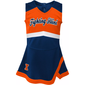 Gen2 Girls' Illinois Fighting Illini Blue Cheer Dress, Size 4