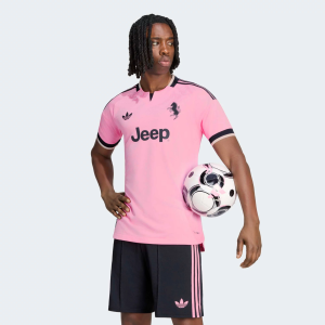 adidas Adult Juventus Pink 2026 Away Authentic Jersey, Men's, XL