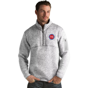 Antigua Antigua Men's Detroit Pistons Fortune Grey Half-Zip Pullover, Small, Gray - $125.99 at DICK'S Sporting Goods