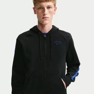 Nike Adult Chelsea FC Black 2026 Fleece Hoodie, Men's, Small