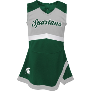Gen2 Girls' Michigan State Spartans Green Cheer Dress, Size 5/6