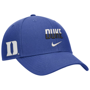 Nike Adult Duke Blue Devils Royal Rise Game Day Structured Adjustable Hat, Men's, Medium/Large