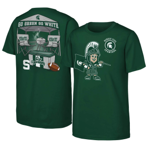 NCAA Youth Michigan State Spartans Hunter Tailgater T-Shirt, Medium
