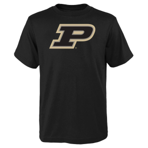 NCAA Youth Purdue Boilermakers Black Primary Logo T-Shirt, Small