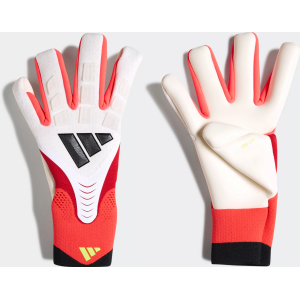 adidas Predator Pro Goalkeeper Gloves, Men's, Size 5, White/Red/Black