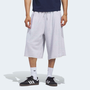 adidas Originals Men's Originals Graphic Sweatshort, XL, Light Grey Heather