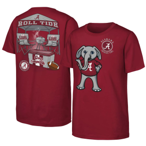 NCAA Youth Alabama Crimson Tide Red Tailgater T-Shirt, Medium