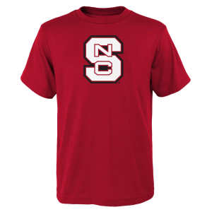 Outerstuff Youth NC State Wolfpack Red Primary Logo T-Shirt, Medium
