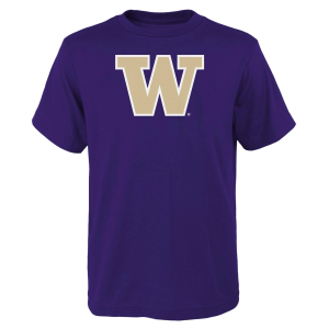 Outerstuff Youth Washington Huskies Purple Primary Logo T-Shirt, Medium