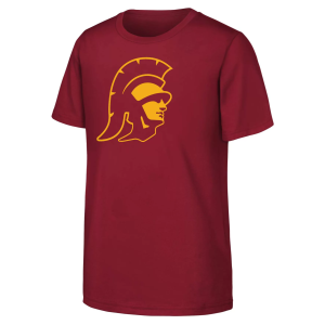 Outerstuff Youth USC Trojans Red Primary Logo T-Shirt, Large
