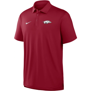Nike Men's Arkansas Razorbacks Crimson Tour Gameday Polo, Medium, Red
