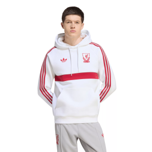 adidas Adult Liverpool White 2026 Pullover Hoodie, Men's, Small