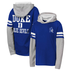 NCAA Youth Duke Blue Devils Royal Fair Catch Hoodie, Small
