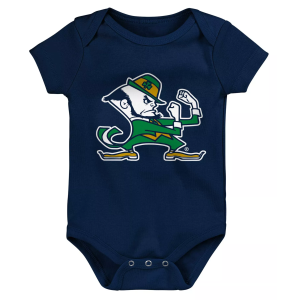 NCAA Infant Notre Dame Fighting Irish Navy Mascot Creeper, Boys', 12R, Blue