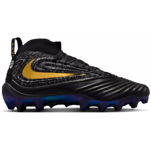 Nike Alpha Menace 5 Elite Saquon Barkley Mid Football Cleats, M5.5/W7, Black/Mtlc Gold