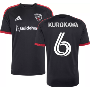 adidas Adult D.C. United Black Keisuke Kurokawa Primary Replica Jersey, Men's, Small