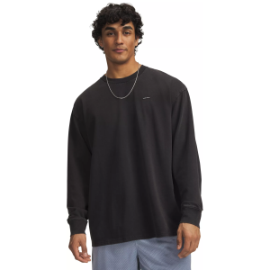 Under Armour Men's Heavyweight Wash Oversized Long Sleeve, XXL, Ultimate Black/Black