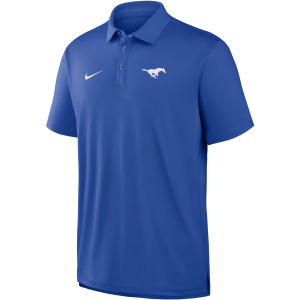 Nike Men's Southern Methodist Mustangs Royal Tour Polo, XL, Blue