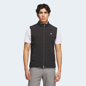 adidas Men's Ultimate365+ Course Control Quilted Golf Vest, Large, Black