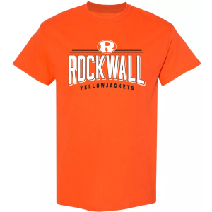 Pel Athletic Adult Rockwall High School Orange T-Shirt, Men's, Large